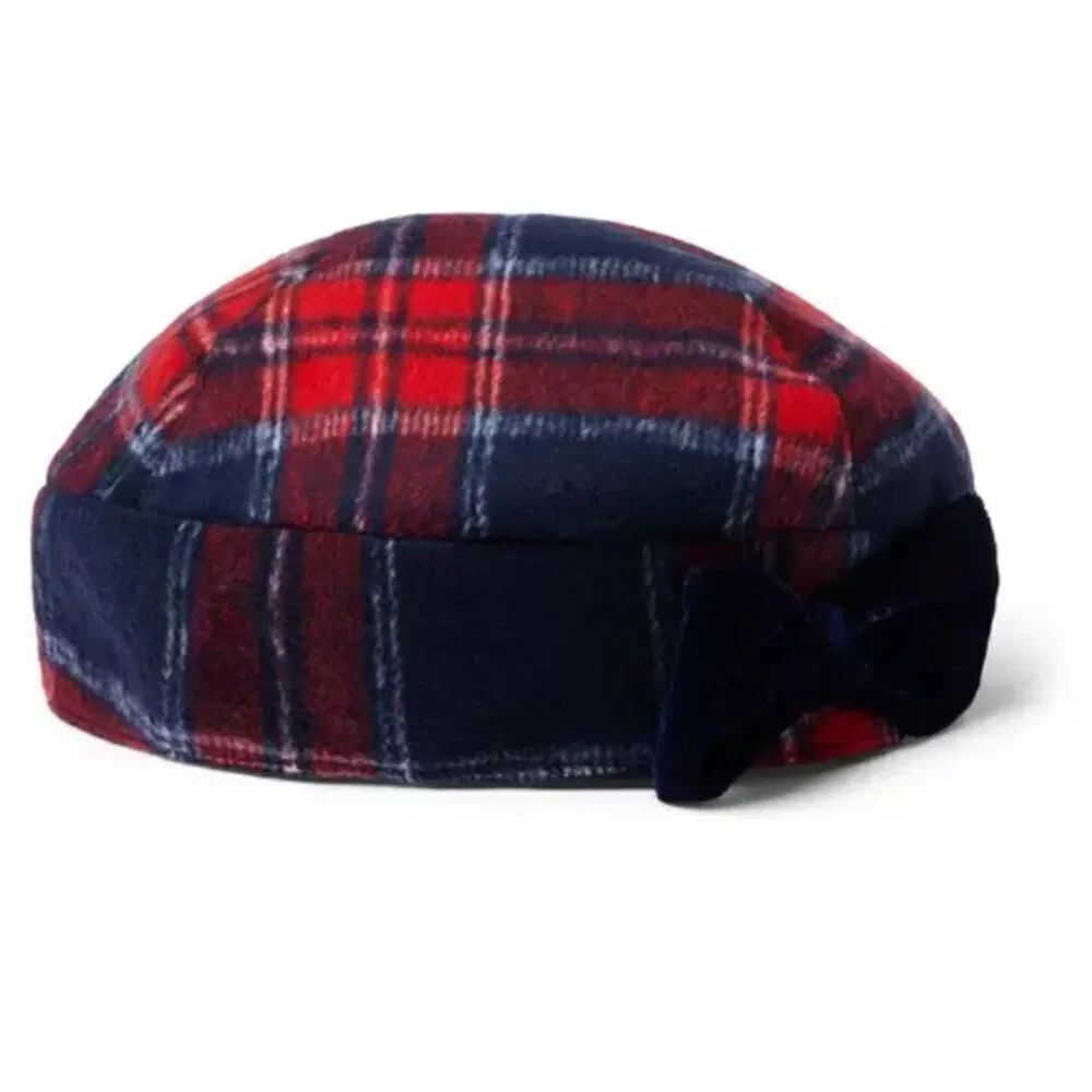 Janie and Jack 100047307 Girl Bradbury Red Tartan Tartan Beret size 6-12 M NWT